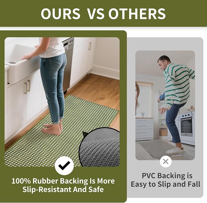 YDKGL Large Kitchen Runner Rugs Long Kitchen Mat Non Slip Washable, Super - Image 5