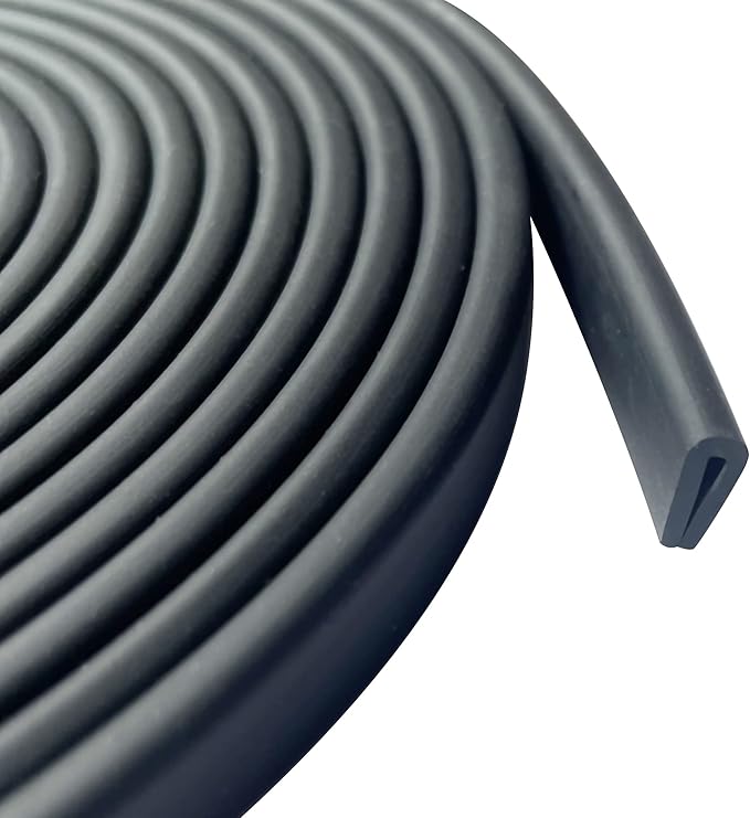 Rubber Edge Trim, 1/16" U Channel Edge Trim, EPDM Edge Protector, Length 20Ft by Protalwell