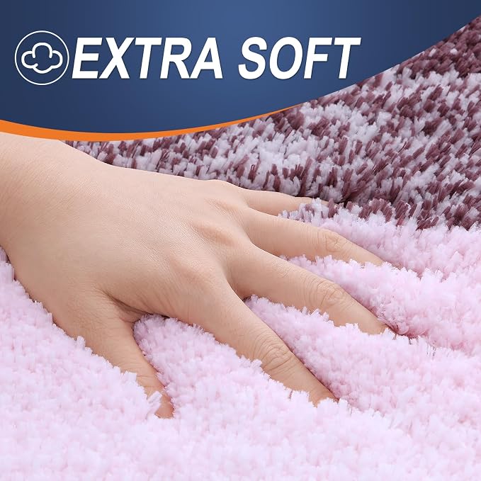 OLANLY Bathroom Runner Rugs Mat 47x24, Extra Soft Absorbent Microfiber Bath Rugs - Image 2
