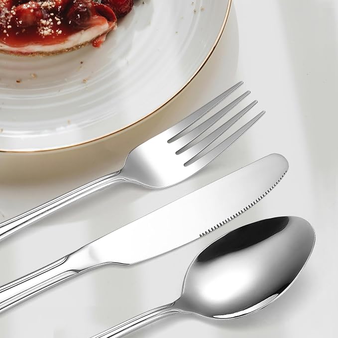 20 Pieces Stainless Steel Silverware Set - Image 6