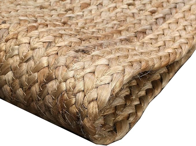 Pack of 2 Handwoven Rectangle Jute Braided Table Runner 13 x 108 Inch, 100% - Image 3