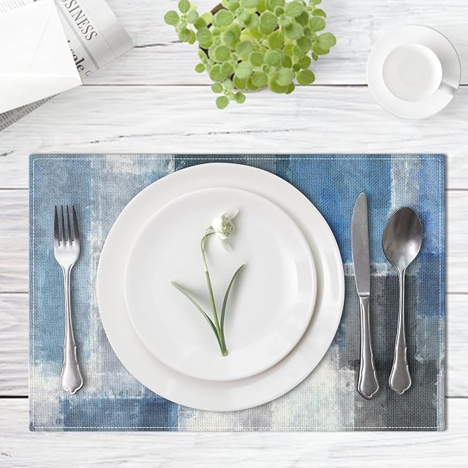 Emvency Farmhouse Placemats Set of 4, 12x18 Inch - Image 4
