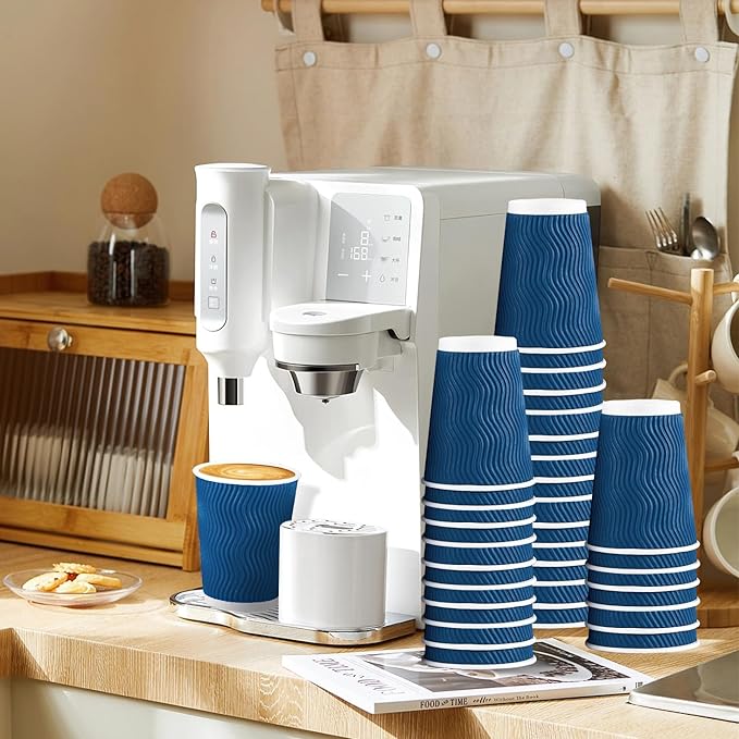 Lamosi Coffee Cups with Lids 12 oz 50 Pack, Disposable To Go Cups with Lid | - Image 4