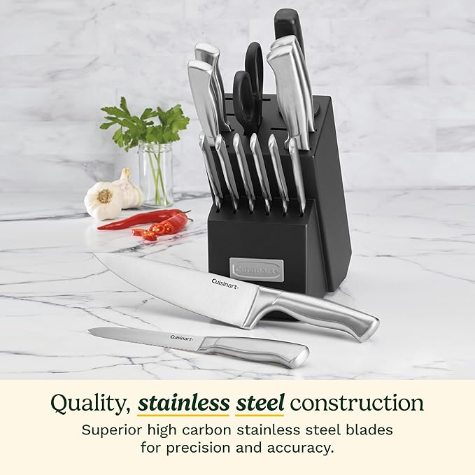 Cuisinart 15-Piece Stainless Steel Hollow Handle Block Set, C77SS-15PK - Image 2