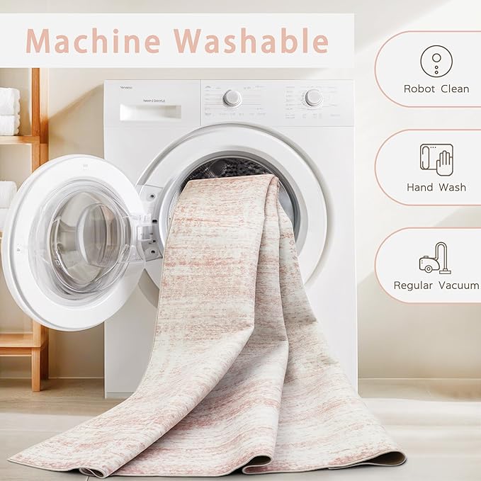 Srugn Washable Rugs 5x7 Area Rugs - Image 4