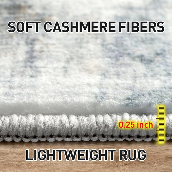 6x9 Area Rugs Washable Rug: Large Modern Abstract Living Room Rug Soft - Image 6