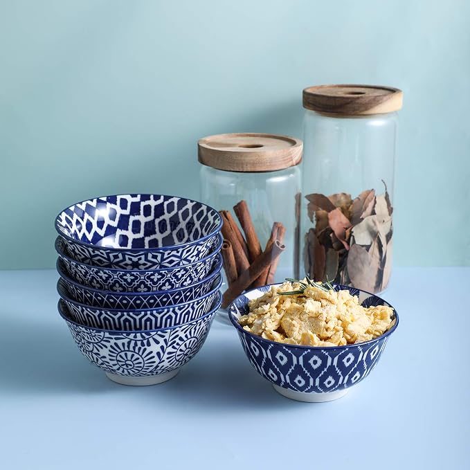 Selamica Porcelain 11oz Ice Cream Bowls Set of 6, Small Bowls, Ceramic bowls - Image 6