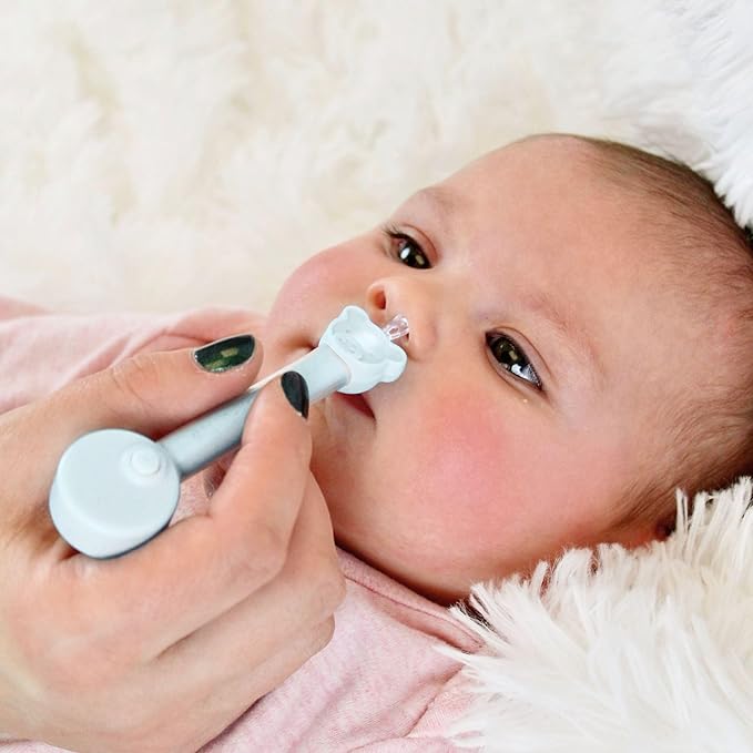 oogiebear Brite - Baby Nose Cleaner and Ear Wax Removal Tool. Baby Gadget with Nighttime LED Light. Safe Snot Booger Picker for Newborns, Infants & Toddlers