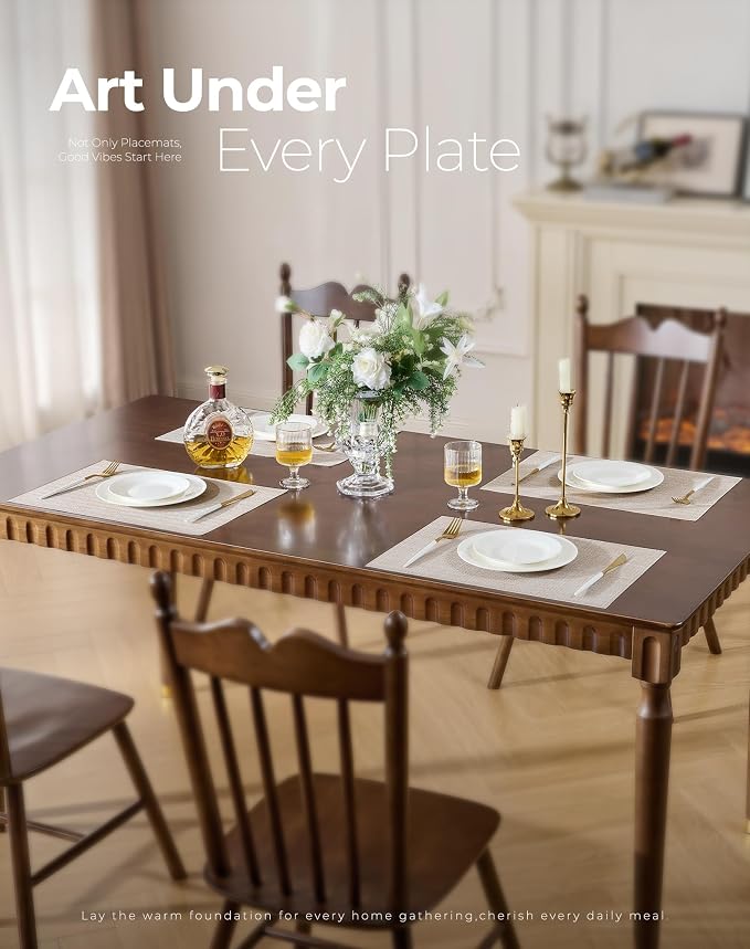 Leetaltree Beige Placemats Set of 6 - Image 2