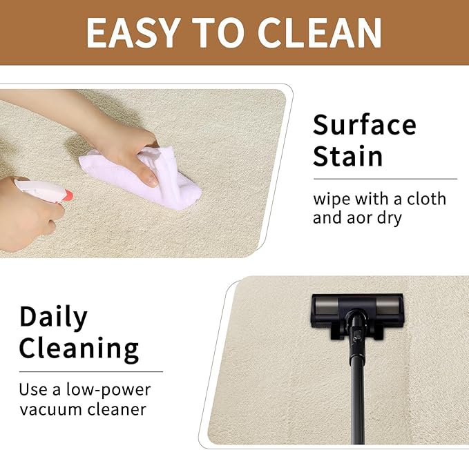 Sour Lemon 6x9 Soft Fluffy Machine Washable Non Slip Carpet Rugs - Image 5