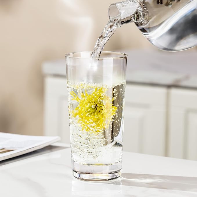 Water Glasses Set of 6, 13.5oz Highball Glass Cups - Image 8
