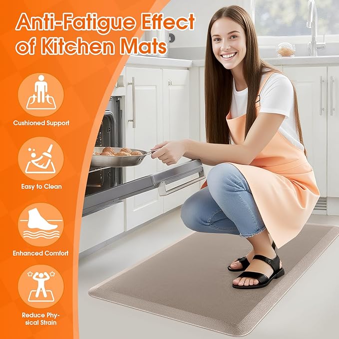 TranquilRelax Kitchen Mat, 17.3''x28'' | Cushioned Thick Floor Comfort - Image 6