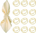 Gold Napkin Rings-12 PCS Metal Spiral Napkin Rings | Napkin Holders Buckles by FORESRUM
