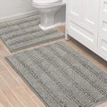 H.VERSAILTEX Bathroom Rugs Bath Rug Set 2 Piece Bathroom Contour Rug Toilet Mat by HVERSAILTEX