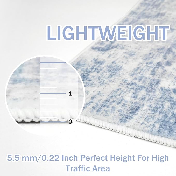 IOHOUZE Abstract Runner Rug 3x16 Ft Washable Runners - Image 5