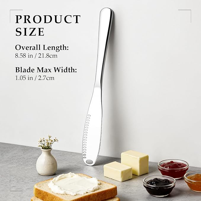 Butter Spreader Knife 4 Pcs Stainless Steel Butter Knife - Image 2