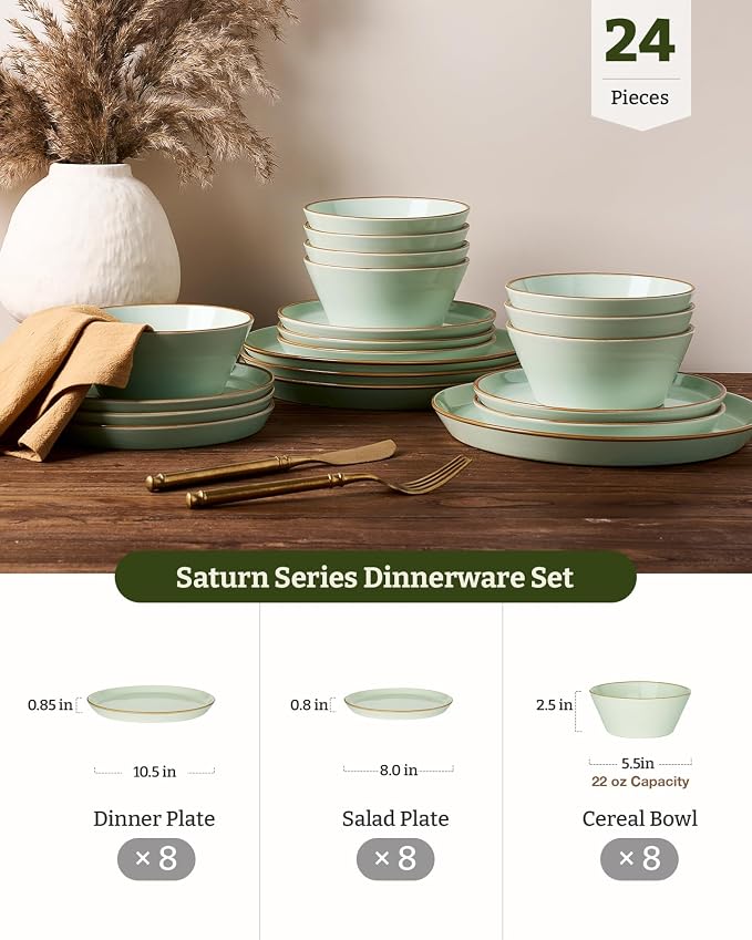 Famiware Saturn Stoneware Dishes Dinnerware Set - Image 4