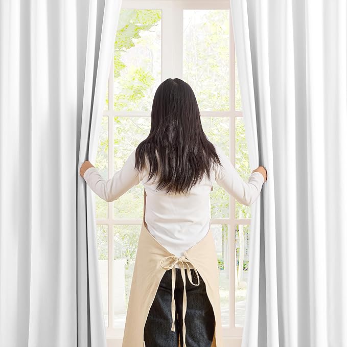 KEQIAOSUOCAI Extra Long Pleated Curtains 108 Inches Long 9 ft Length, Luxury Pinch Pleats Drapes for Sliding Door, Window Curtain Panels Sweep to Floor for Villa 40x108,Set of 2