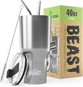 Beast 40 oz Tumbler Stainless Steel Vacuum Insulated Coffee Ice Cup Double Wall by GreensSteel
