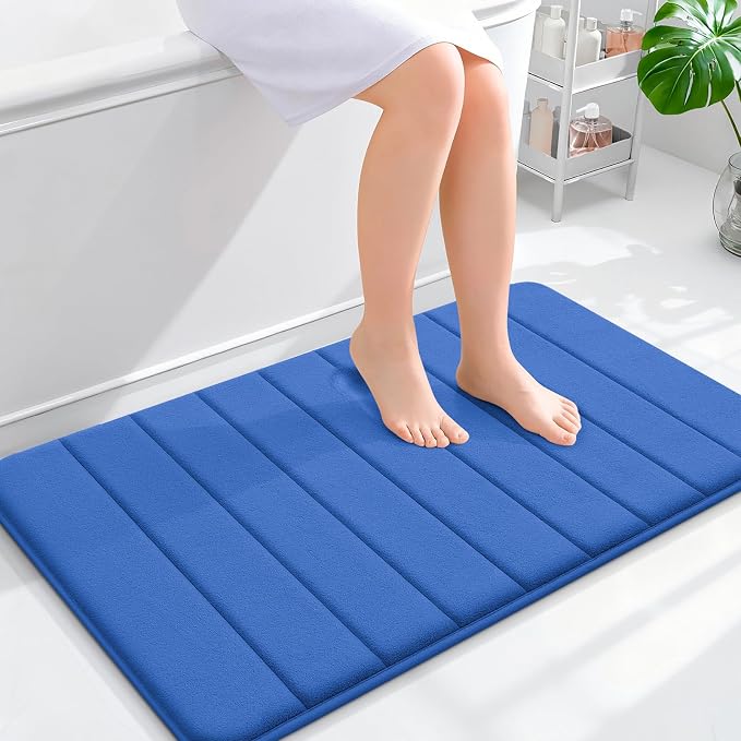 OLANLY Memory Foam Bath Mat 35x24, Super Soft Absorbent Bathroom Rugs, Quick Dry by OLANLY