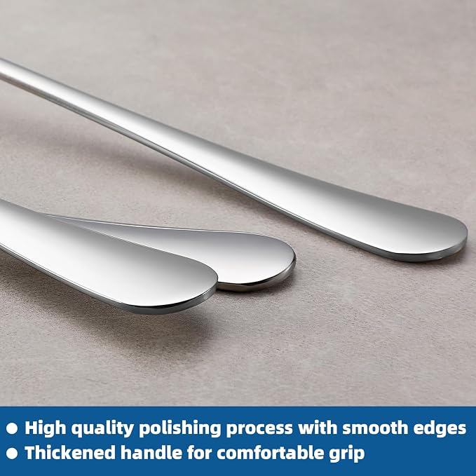 36 Pcs Teaspoons Set, Food-Grade Stainless Steel Spoons Silverware, Cutlery Tea - Image 4