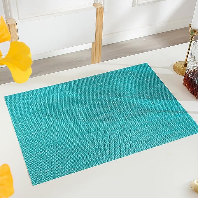 PIGCHCY Placemats Set of 8 Washable Durable Place Mats Vinyl Heat Resistant - Image 3