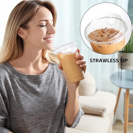 AOZITA 100 Pack 16 oz Plastic Cups - Image 6