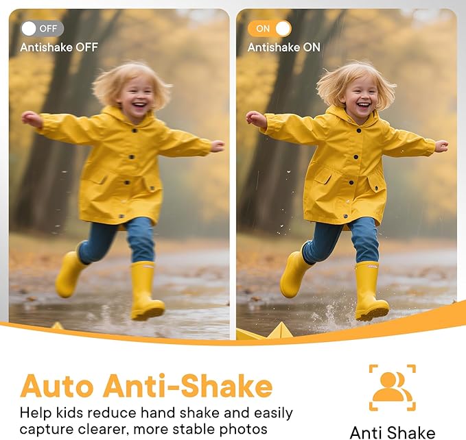 Digital Camera 4K 64MP - Vlogging Camera for Kids & Beginners | 18X Zoom Point and Shoot Camera Anti Shake, Compact with Flash, Gift for Boys Girls(White+Silver)