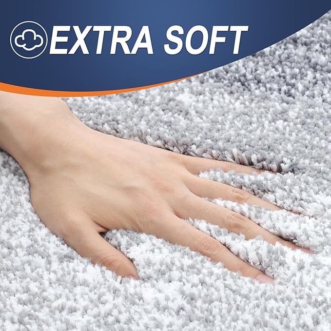 OLANLY Bathroom Runner Rugs Mat 47x20, Extra Soft Absorbent Microfiber Bath Rugs - Image 2