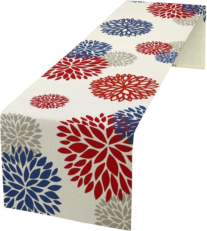 4th of July Table Runner, 13x120inch by JanJCurt
