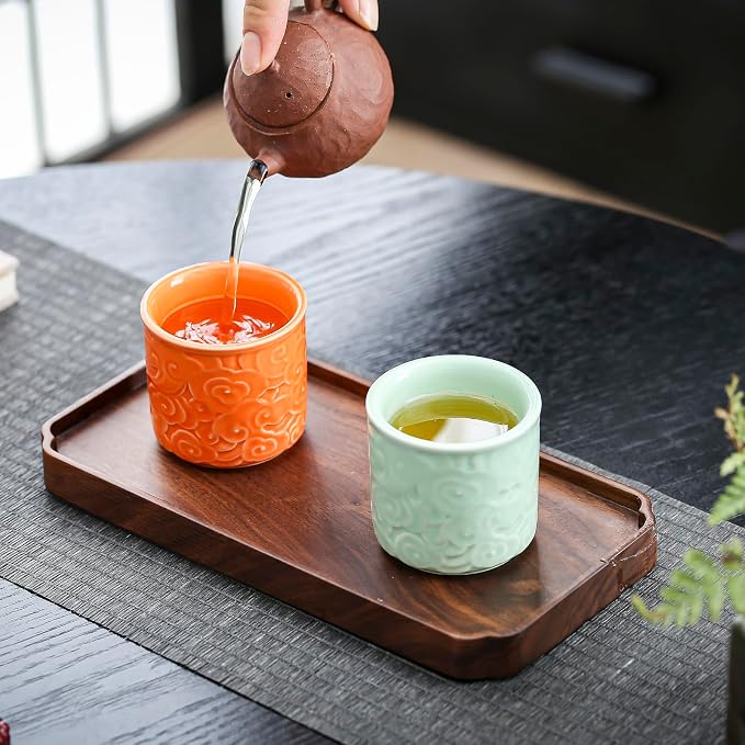 Ceramic Espresso Cups Set of 4-3oz Demitasse Cups - Image 8