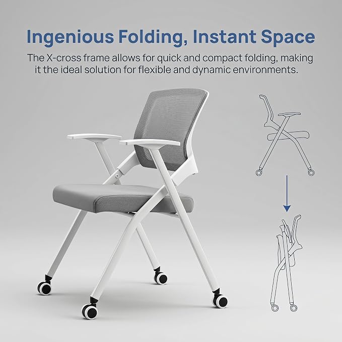 10 Pack Folding Office Chair - Image 5