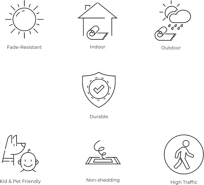 JONATHAN Y Boho Medallion Indoor Outdoor Area Rug 9X12 Cream/Yellow, Estrella - Image 10