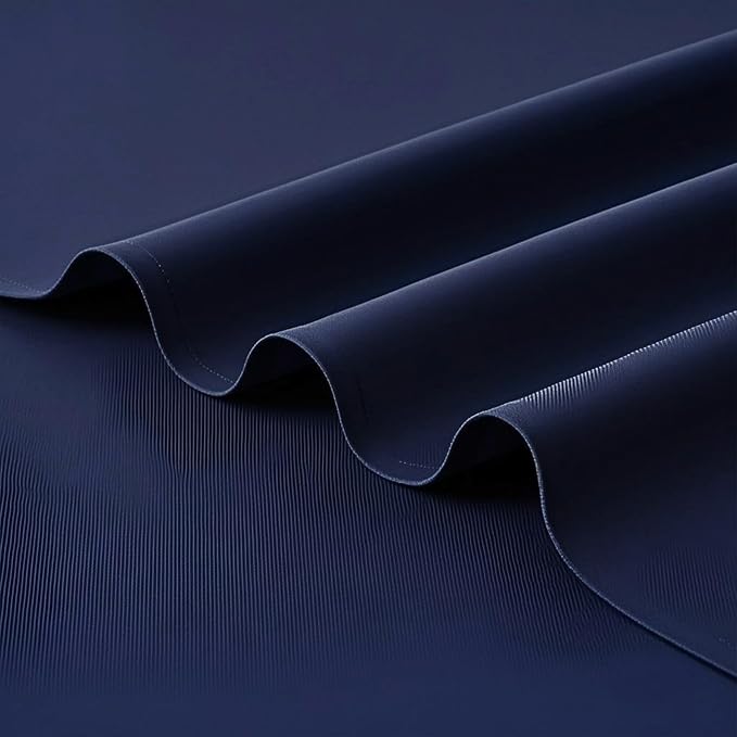 FOLINS&HOME Navy Blue Waterproof Decorative Table Runner 108 Inches Long | - Image 5
