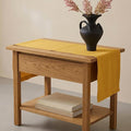 Solino Home 100% Pure Linen Table Runner Mustard Yellow, Fete 14 x 60 in | by SolinoHome