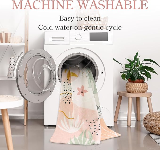 Lahome Pink Washable Rugs 8x10 - Image 3