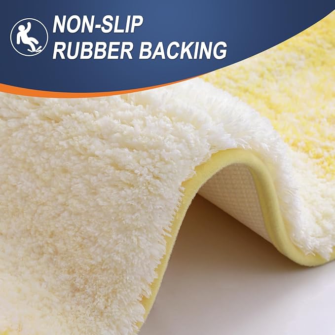 OLANLY Luxury Toilet Rugs U-Shaped 24x20, Extra Soft and Absorbent Microfiber - Image 5