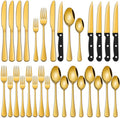 24-Piece Gold Silverware Set by DEHOVKitchen