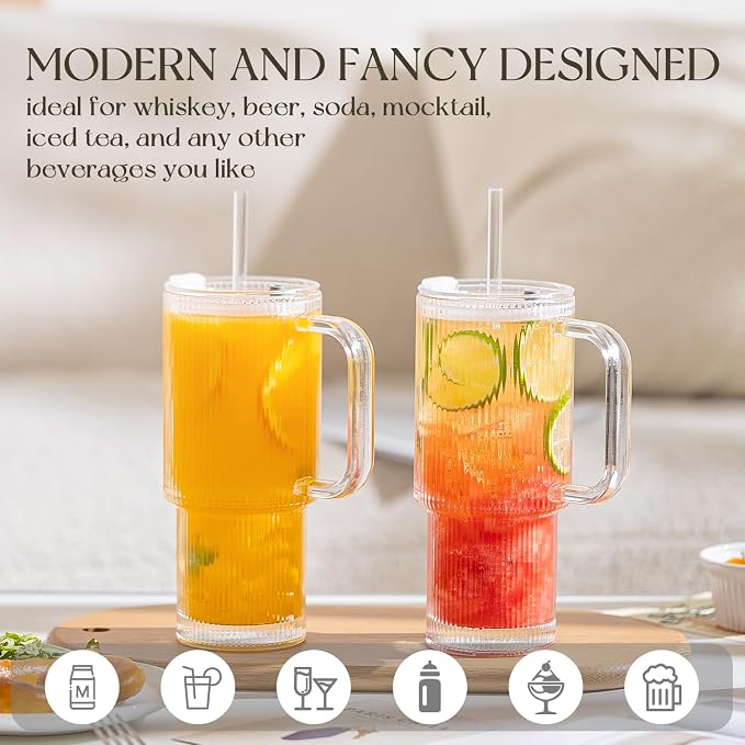 KEMORELA Large 26oz Clear Glass Mug - Image 5
