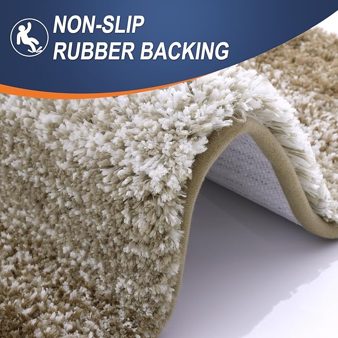 OLANLY Large Bathroom Rugs Mat 50x30, Extra Soft Absorbent Microfiber Bath Rugs - Image 4