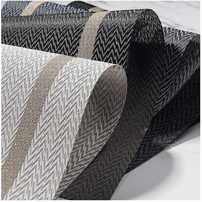 PIGCHCY Luxurious Placemats Set of 8, 18 x 12 inches Elegant Placemats Non-Slip - Image 4