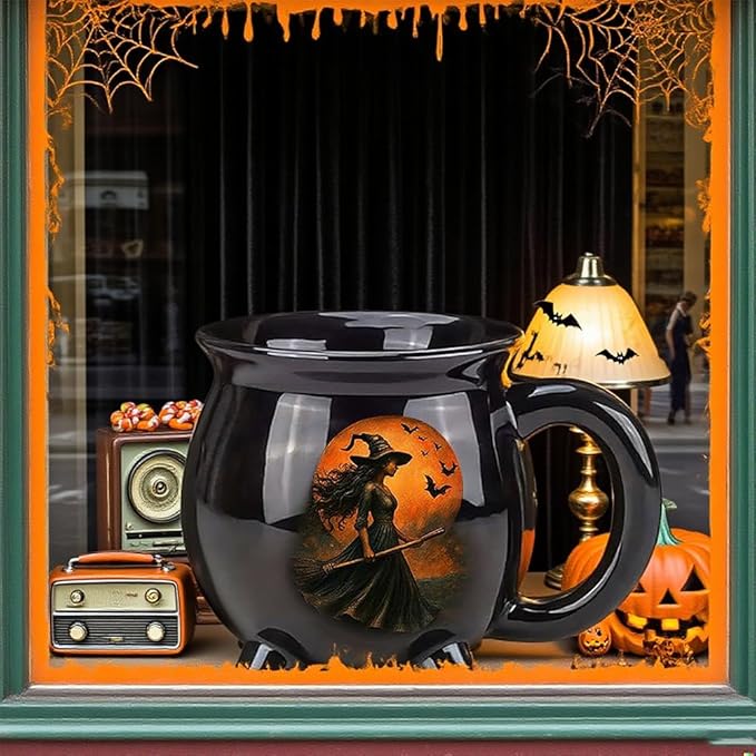 Custom Witch Cauldron Mug, Personalized Witches Brew Halloween Coffee Mug, Halloween Mugs Gifts For Women, Besties, Family, Witches Cauldron, Witch Coffee Mug, Witchy Gifts For Women (2pcs)