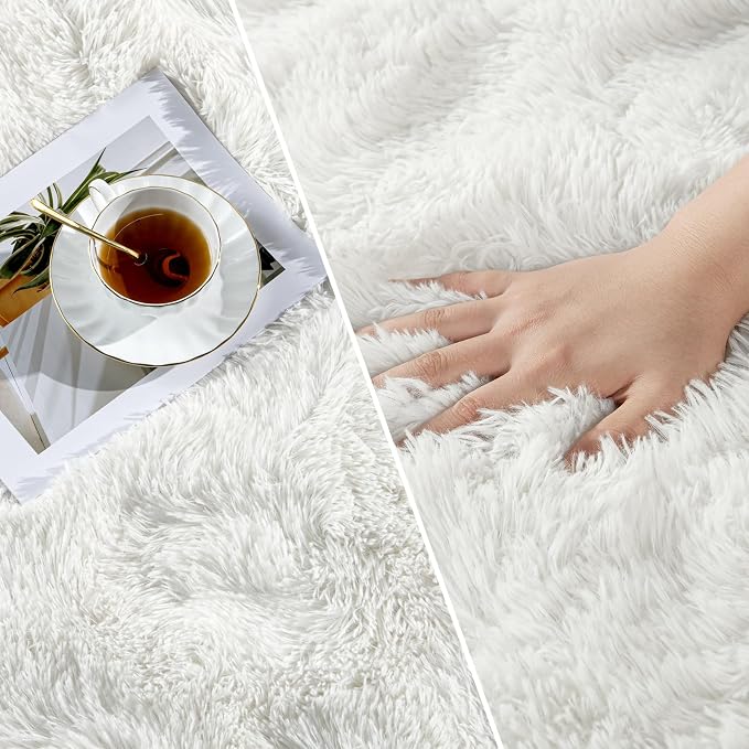 Deerhoo Large Shag Area Rugs 6 x 9, Plush Fuzzy Rugs - Image 3