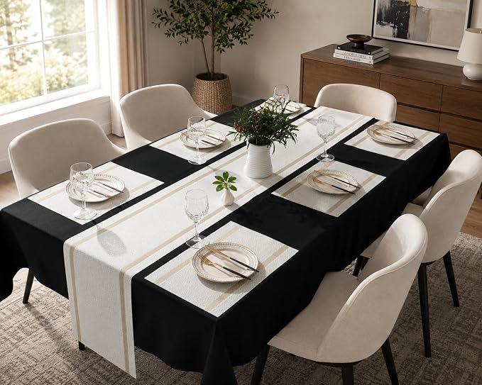 FAVE White Table Runner Woven - Image 5