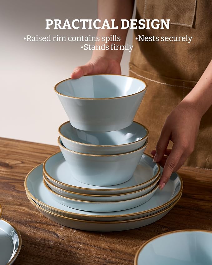 Famiware Saturn Stoneware Dishes Dinnerware Set - Image 6