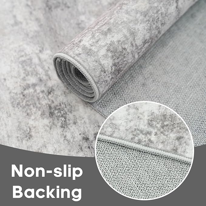 Modern Abstract 2x3 Rug Washable Non-Slip Small Area Rug - Image 6