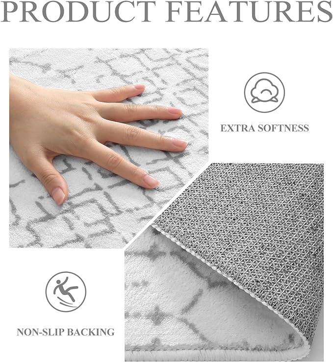 Lahome Moroccan Kitchen Runner Rugs Non Skid Washable - Image 5