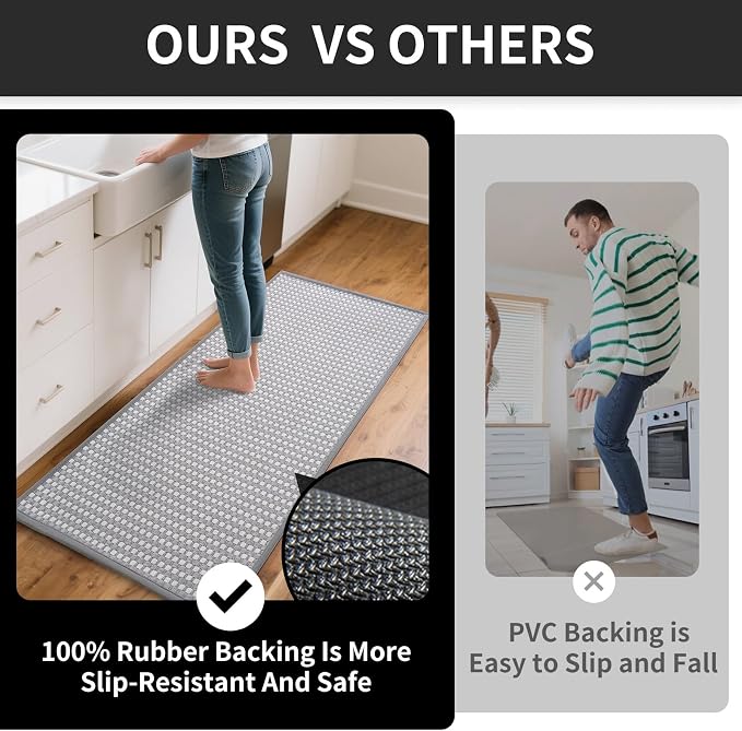 YDKGL Kitchen Rugs Mat Non Slip Washable, Super Absorbent Kitchen Mats - Image 6