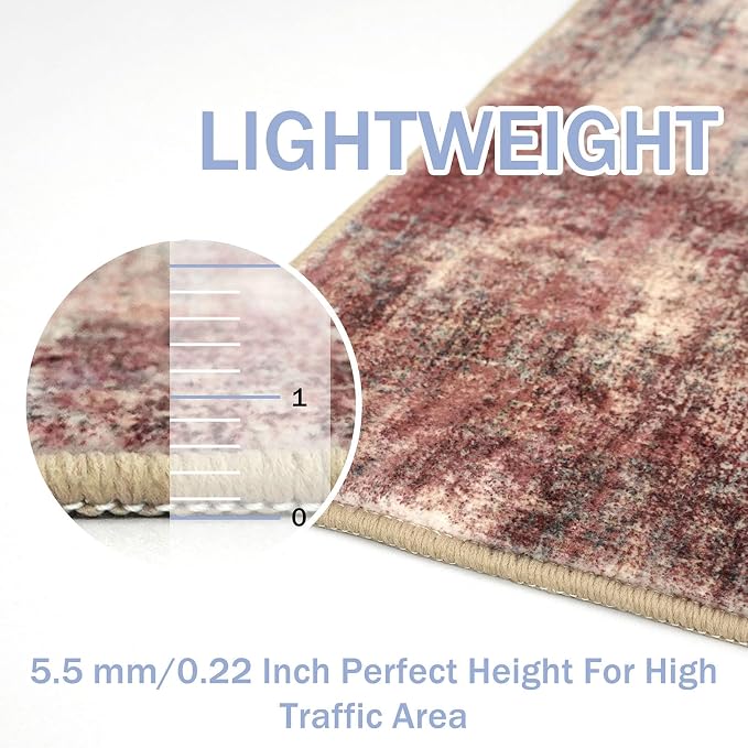 IOHOUZE Abstract Runner Rug 3x18 Ft Washable Runners - Image 5