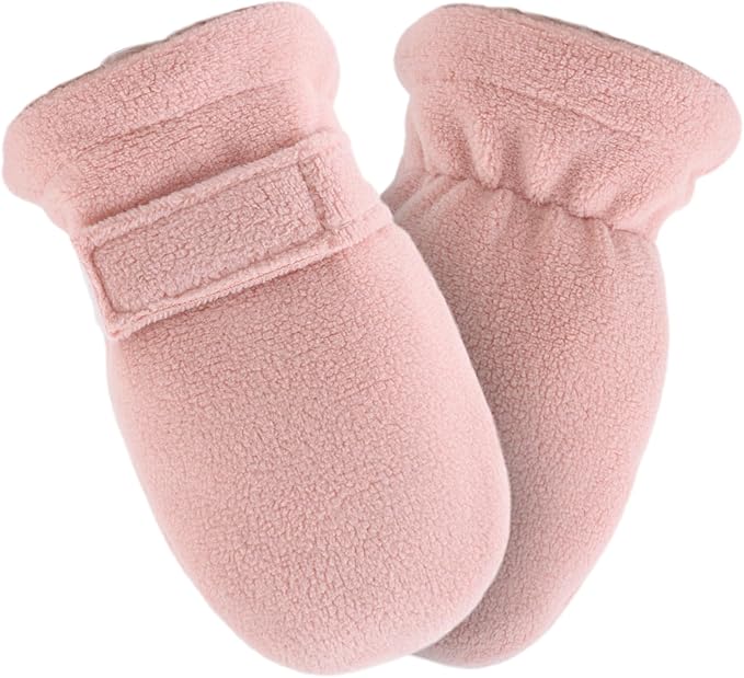 Zsedrut No Scratch Baby Mittens Toddler Infant Fleece Lined Gloves Winter Warm Mitten for Baby Boys Girls